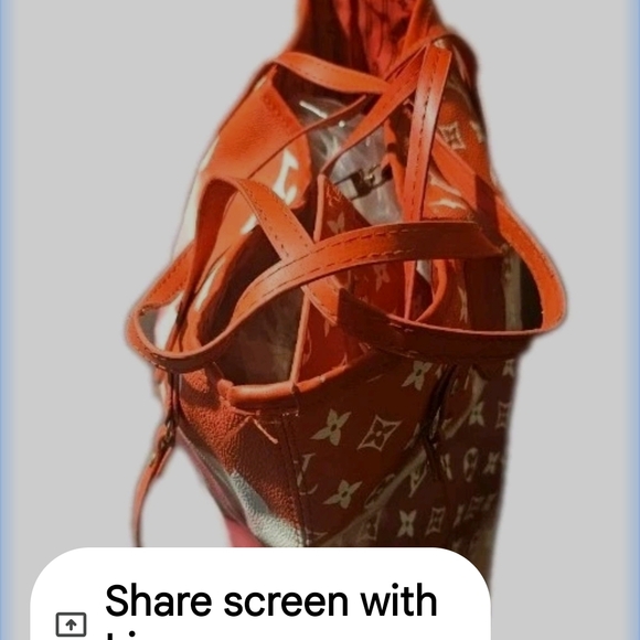 Louis Vuitton Red and Pink Women's Tote Bag - Picture 8 of 11